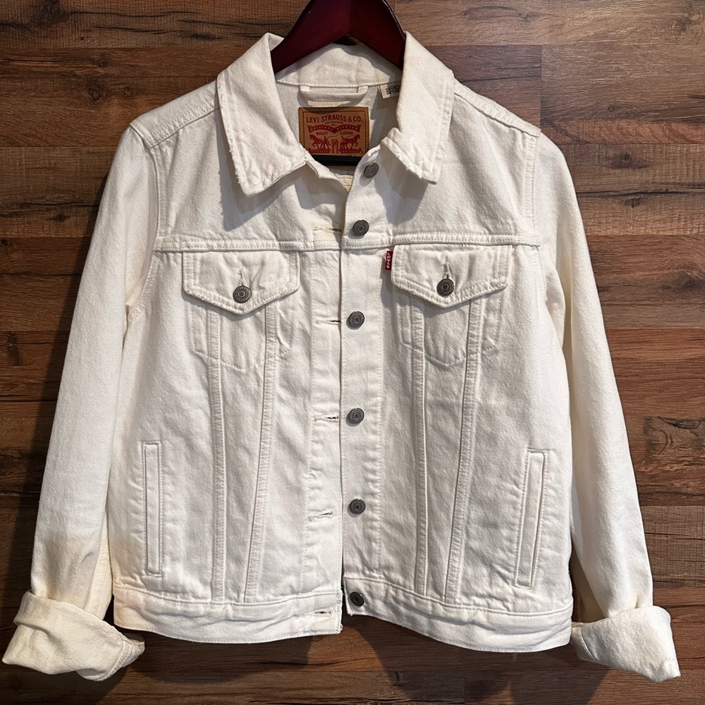 Levi's Cream Denim Jacket